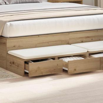 Bettschubladen Artisan-Eiche 135 x 36,5 x 16,5 cm Holzwerkstoff