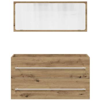 2-tlg. Badmöbel-Set Artisan-Eiche Holzwerkstoff