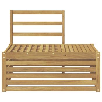 Outdoor-Sofagarnitur Weiß 91 x 63 x 73 cm Massivholz Akazie