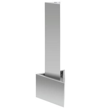 Gartenbrunnen Silbern 37,7x32,6x110 cm Edelstahl