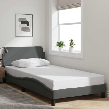 ARDEBO.de - Bettgestell "Dover" Dunkelgrau 100x203 cm Stoff