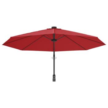 Wand-Sonnenschirm Knallrot 290 cm