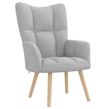 ARDEBO.de - Relaxsessel Wolkengrauer Stoff