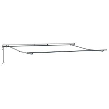 Ausziehbare Markise Mehrfarbig 400 x 350 cm Stoff und Aluminium