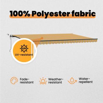 Markisenstoff Mehrfarbig 500 x 350 cm Polyester