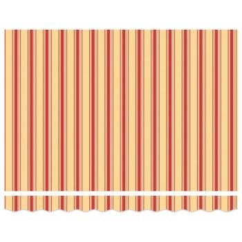 Ersatzbespannung für Markise 3,5x2 m Gelb & Orange Gestreift
