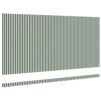 Ersatzbespannung für Markise 6x3,5 m Grün & Weiß gestreift