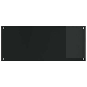 Küchenrückwand Schwarz 120 x 50 cm Gehärtetes Glas