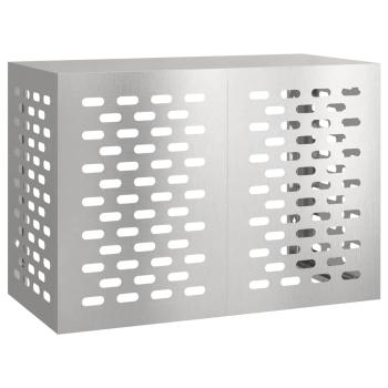 Klimaanlagenabdeckung Silber 100 x 50 x 70 cm Edelstahl