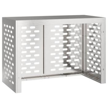 Klimaanlagenabdeckung Silber 100 x 50 x 70 cm Edelstahl