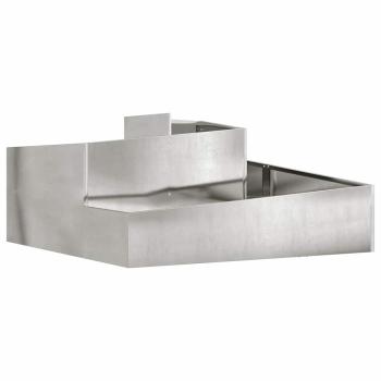Garten-Pflanzgefäß Silber 100 x 100 x 50 cm Edelstahl