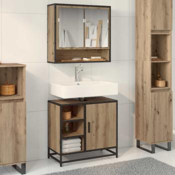 ARDEBO.de - Badezimmerschrank Artisan-Eiche 65 x 33 x 60 cm Holzwerkstoff
