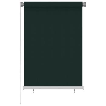ARDEBO.de - Außenrollo 105 (B)x140 (H) cm Dunkelgrün HDPE