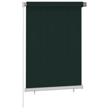 Außenrollo 105 (B)x140 (H) cm Dunkelgrün HDPE
