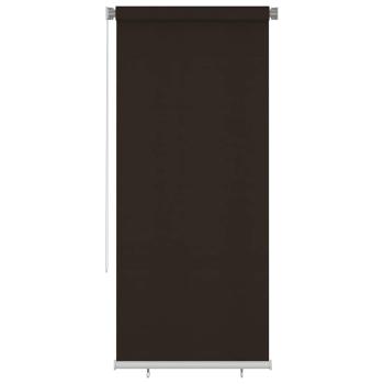ARDEBO.de - Außenrollo 105 (B) x 230 (H) cm Braun HDPE