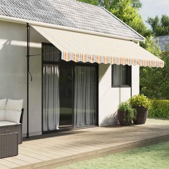 ARDEBO.de - Markisenvolant Mehrfarbig Gestreift 400 cm
