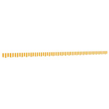 Markisenvolant Gelb und Weiß Gestreift 600 cm