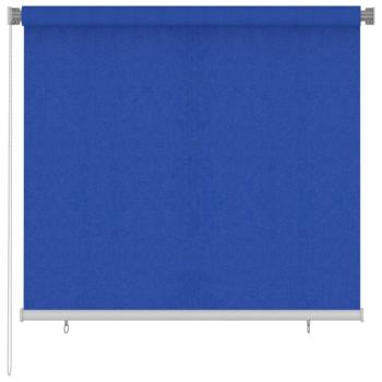 ARDEBO.de - Außenrollo 165 (B)x140 (H) cm Blau HDPE