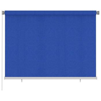 ARDEBO.de - Außenrollo 205 (B)x140 (H) cm Blau HDPE