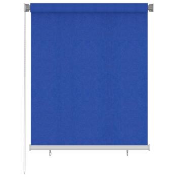 ARDEBO.de - Außenrollo 125 (B)x140 (H) cm Blau HDPE
