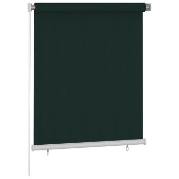 Außenrollo 125 (B)x140 (H) cm Dunkelgrün HDPE