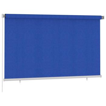 Außenrollo 245 (B)x140 (H) cm Blau HDPE