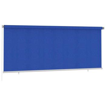 Außenrollo 355 (B)x140 (H) cm Blau HDPE