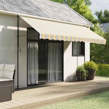 ARDEBO.de - Ersatzstoff für Markise Mehrfarbig 400x350 cm Polyester