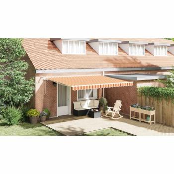 Markisenstoff Gelb und Orange 450 x 350 cm Polyester