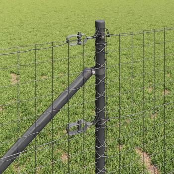 Zaunpfosten mit Einschlaghülse 52 Stk. Grau
