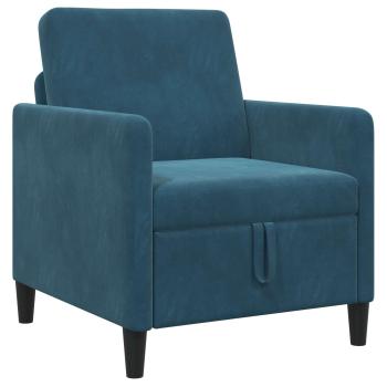 Sofa mit Stauraum Blau 72 x 78 x 87 cm Polyester