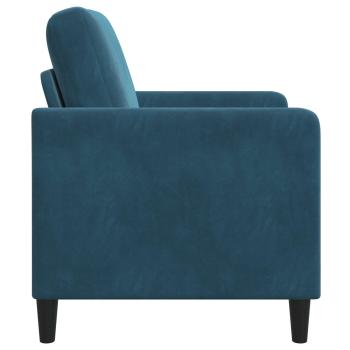 Sofa mit Stauraum Blau 72 x 78 x 87 cm Polyester