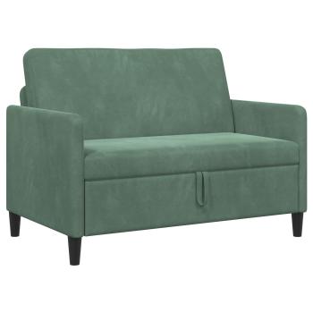 Sofa mit Stauraum Meergrün 122 x 78 x 87 cm Polyester