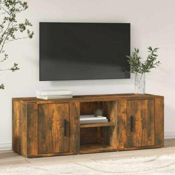ARDEBO.de - TV-Schrank Räuchereiche 100x31,5x35 cm Holzwerkstoff