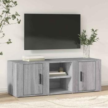 ARDEBO.de - TV-Schrank Grau Sonoma 100x31,5x35 cm Holzwerkstoff