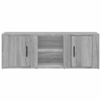 TV-Schrank Grau Sonoma 100x31,5x35 cm Holzwerkstoff