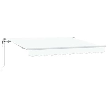 ARDEBO.de - Einziehbare Markise Weiß 300 x 200 cm Stoff
