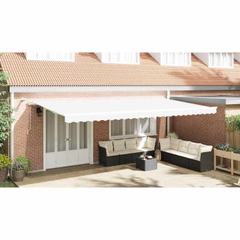 Markisenstoff Weiß 600 x 350 cm Polyester