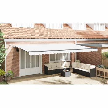 Markisenstoff Weiß 600 x 350 cm Polyester