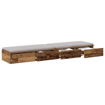 Bettschubladen Altholz 160 x 36,5 x 16,5 cm Holzwerkstoff