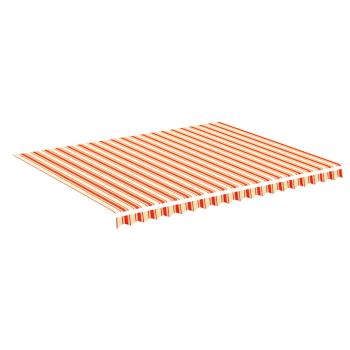 Ersatzstoff für Markise Gelb und Orange 4,5x3,5 m Polyester