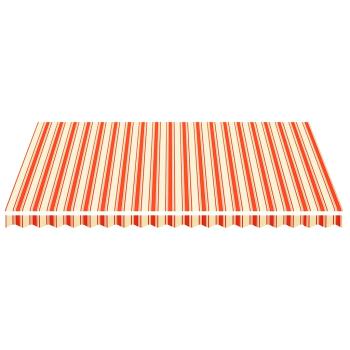 Ersatzstoff für Markise Gelb und Orange 4,5x3,5 m Polyester