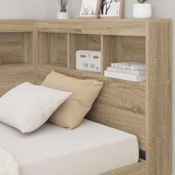 Aufbewahrungskopfteil Sonoma-Eiche 100 cm Holzwerkstoff