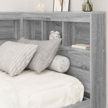 Aufbewahrungskopfteil Graues Sonoma 100 cm Holzwerkstoff