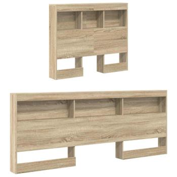 Bücherregal-Bett Sonoma-Eiche 100 x 200 cm Holzwerkstoff