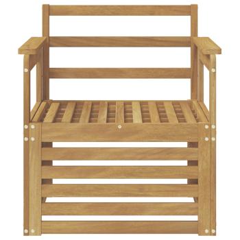 2 Stück Outdoor-Sofagarnitur Massivholz Akazie Weiß