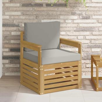 ARDEBO.de - 2 Stück Outdoor-Sofagarnitur Polyester Weiß und Hellgrau