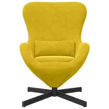 Eiersessel Gelb 63 x 73 x 90 cm Samt