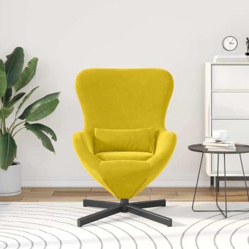 Eiersessel Gelb 63 x 73 x 90 cm Samt
