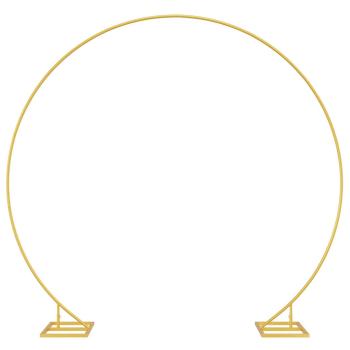 Einzelner Hochzeitsbogen Gold 220 x 45 x 200 cm Stahl